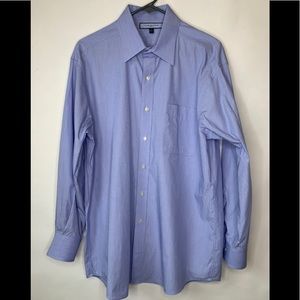 Tommy Hilfiger Men's Dress Shirt 16 (32-33) Blue